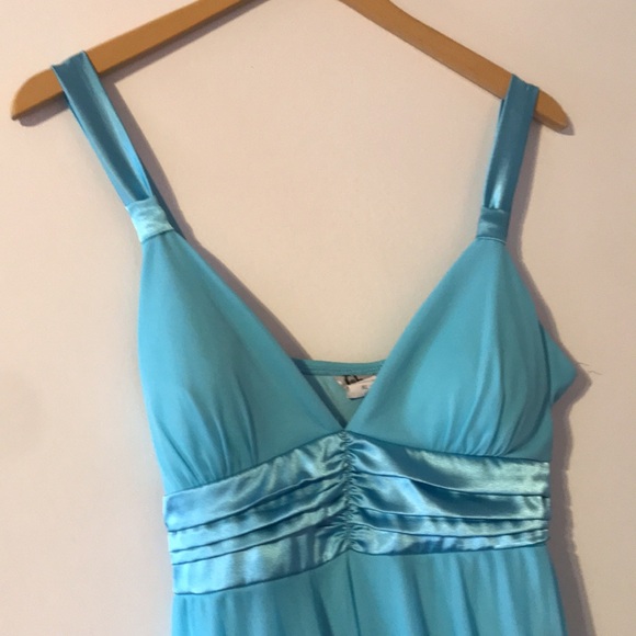 Vintage y2k Fairy Mini 00s Dress Baby Blue Elsa Princess Bratz Prom Cocktail Hot - Picture 4 of 17